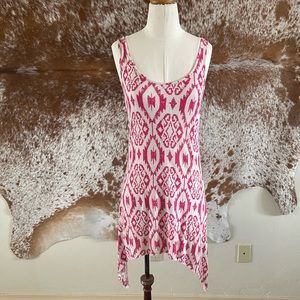 Minidress or bikini coverup. IKAT inspired pattern